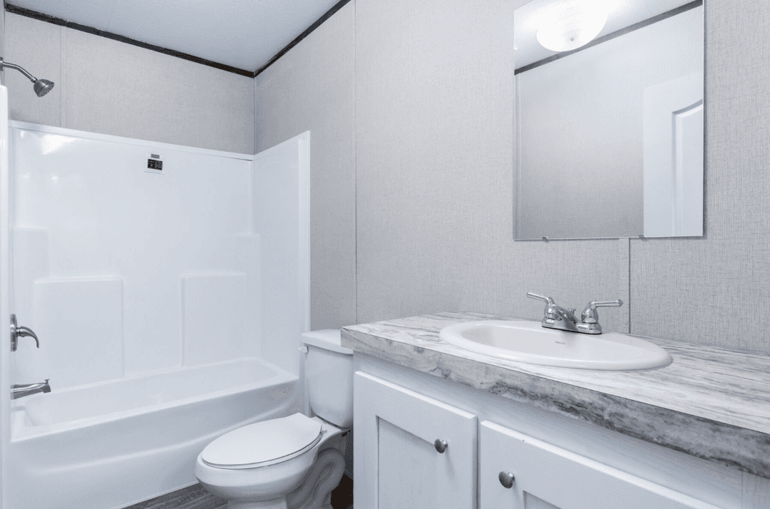 The nassau doublewide bathroom home features
