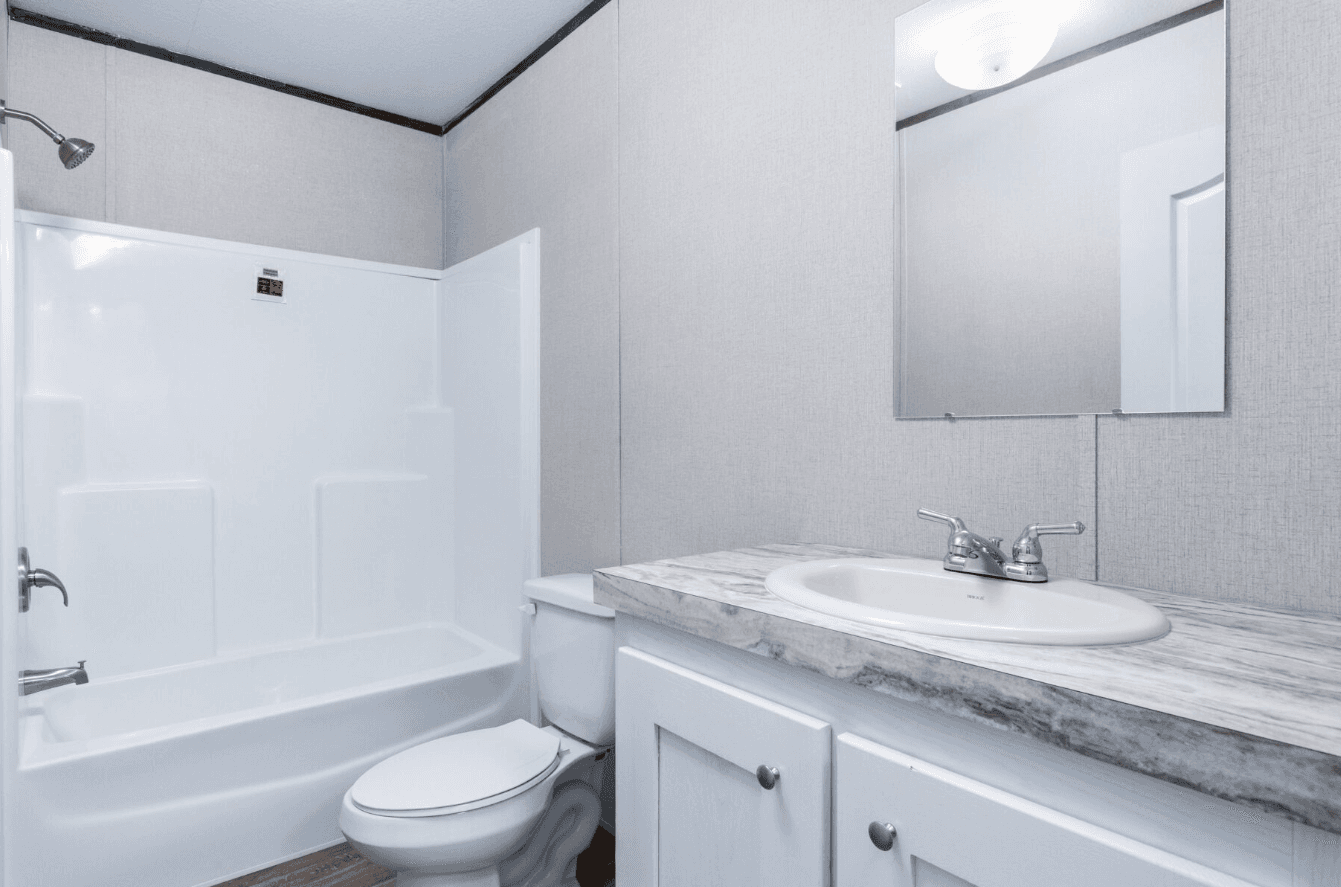The nassau doublewide bathroom home features