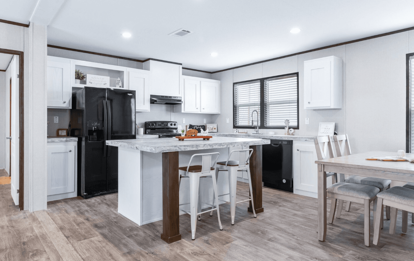 The nassau doublewide kitchen home features