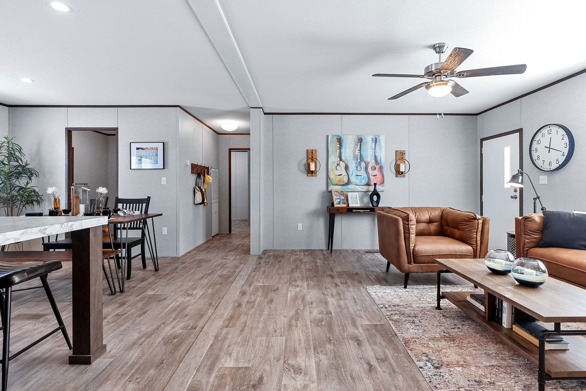 The nassau 28x48 interior home features