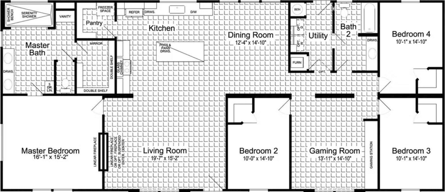 Luxe haven floor plan home features