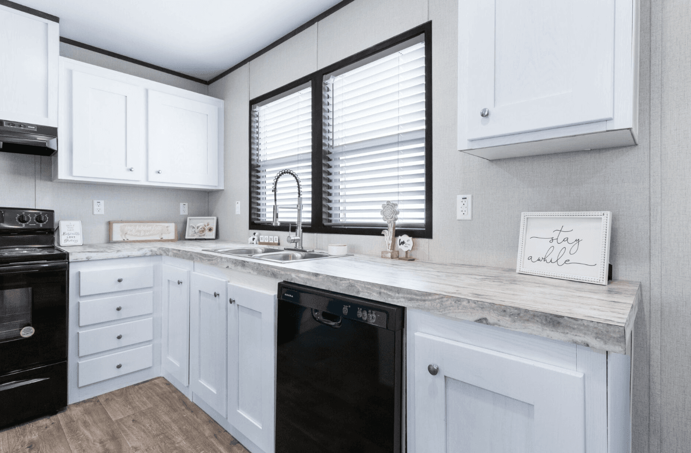 The nassau doublewide kitchen home features