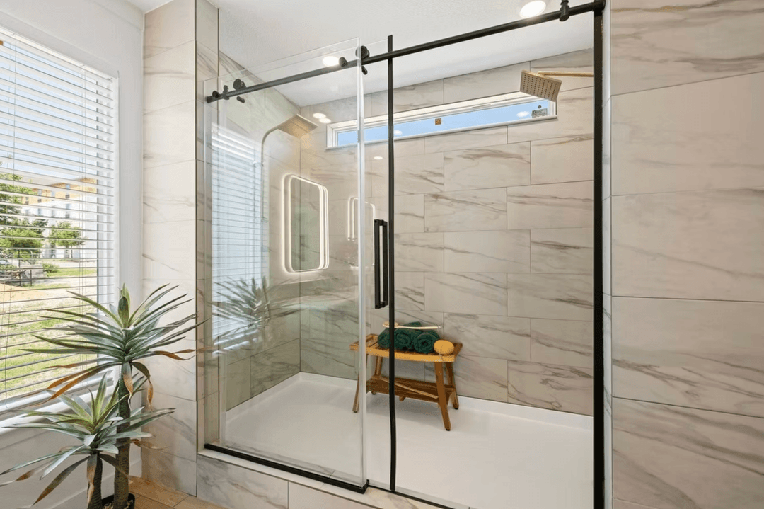 Luxe haven bathroom home features