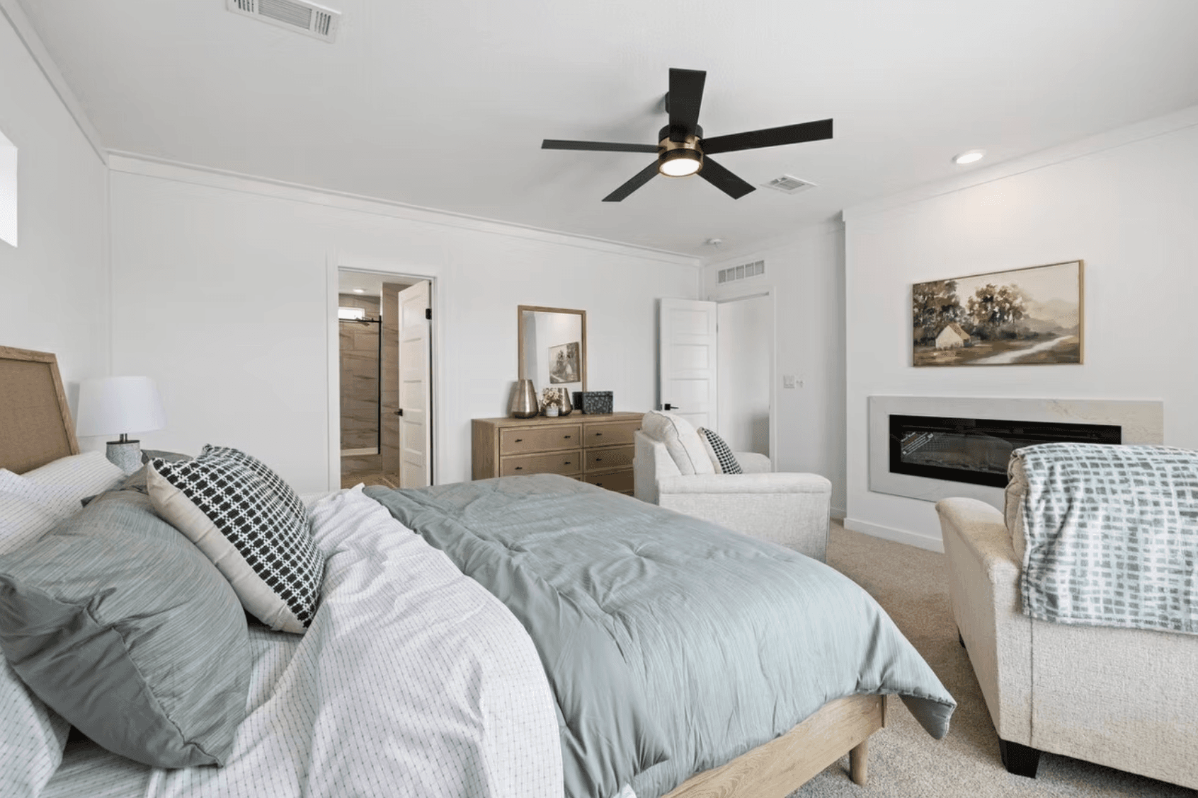 Luxe haven bedroom home features