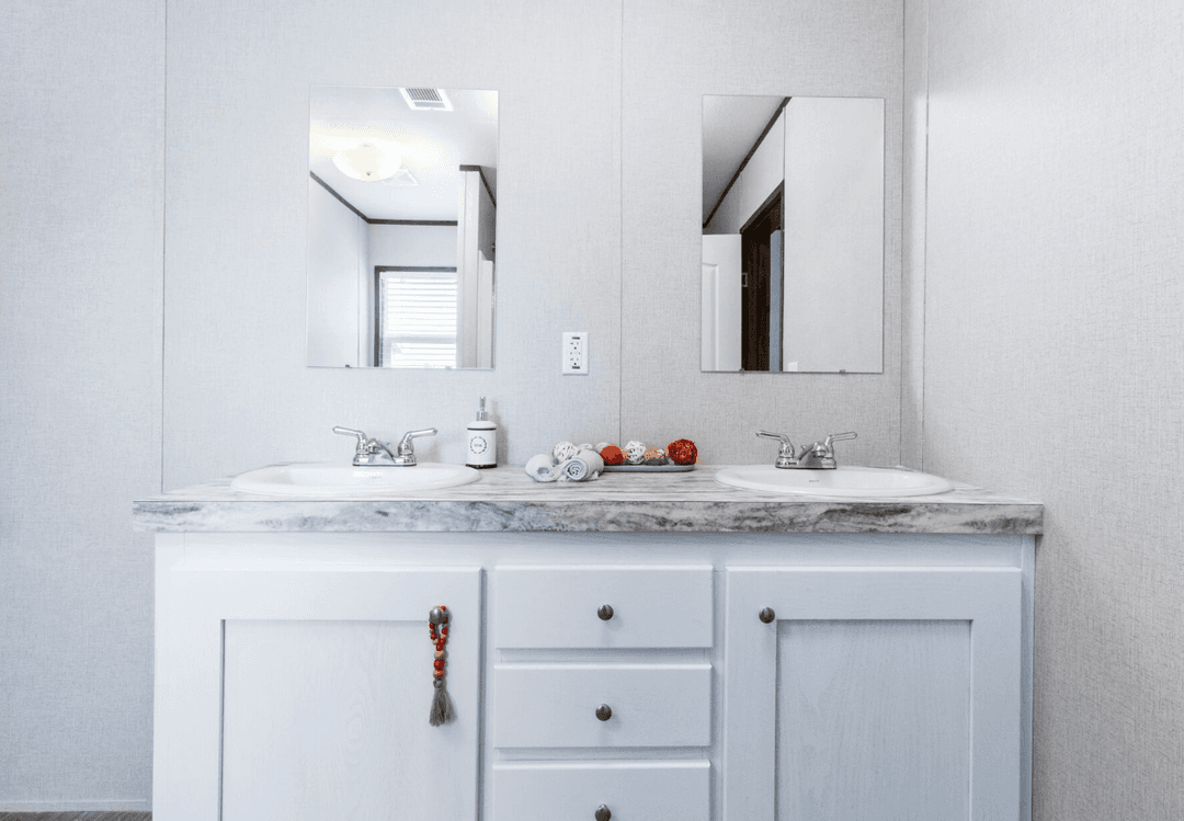 The nassau doublewide bathroom home features