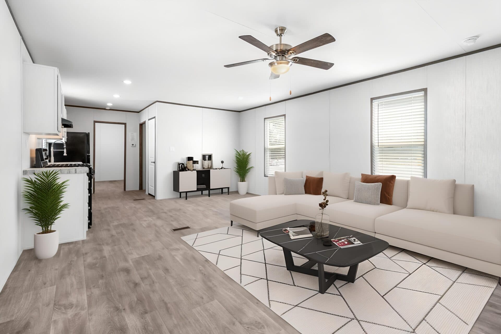 Molly 16x60 interior home features